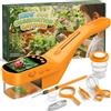 CIMELR Cattura Insetti con Microscopio per Bambini, Schermo 2,4", Microscopio Digitale 500X con Batteria 1000mAh, 8 LED, Foto/Video 1080P, Giocattolo e Regalo, Kit Esploratore per Bambini 3-12 Anni
