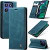 Azororo Cover per Motorola Moto Edge60 Stylus 5G, Premium PU Pelle Custodia, Magnetica Carta Fessura Portafoglio Case, Flip Cavalletto Custodia per Motorola Edge60 Stylus - Blu verde
