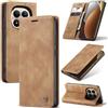 Azororo Cover per Redmi Note 15 Pro+ 5G, Premium PU Pelle Custodia, Magnetica Carta Fessura Portafoglio Case, Flip Cavalletto Custodia per Redmi Note 15 Pro+ 5G - Marrone