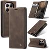 Azororo Cover per Redmi Note 15 Special 5G, Premium PU Pelle Custodia, Magnetica Carta Fessura Portafoglio Case, Flip Cavalletto Custodia per Redmi Note 15 Special 5G - Caffè