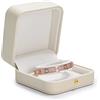 Papten Scatola Per Bracciali, Porta Gioielli, Bracciali, Beige | scatola per braccialetti, porta braccialetti, confezione regalo per San Valentino e compleanni, in pelle, portagioie piccolo