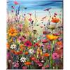 77iiAii Kit per pittura a olio fai da te con i numeri, per adulti, 40 x 50 cm, pittura con i numeri, per adulti, con 3 pennelli e colori acrilici, tela senza pieghe