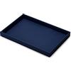 Papten Vassoio Portagioie in Pelle Blu, Vassoio Organizer Per Gioielli | Portagioie per cassetto, inserto per gioielli, organizer, espositore per gioielli, 35x24x3 cm, vassoio per gioielli impilabil