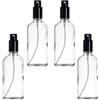 YIZHAO Bottiglie Spray Vetro 100ml, Trasparente Spruzzino Nebulizzatore Piccolo, per Olii Essenziali, Profumo, Pulizia, Cosmetici, Viaggio, Farmacia - 4 Pcs
