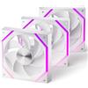 AsiaHorse Nyota Ventola per PC RGB da 120 mm Reverse, 3 pezzi [HDB] 2000 RPM/61.5 CFM/2,16 MMH2O ARGB Ventola 5 V3 PIN ARGB e 12 V4 PIN PWM, durata 50,000 ore