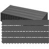 Laneetal Set di 6 Pavimento per Esterno, Pavimento WPC Incastro, per Giardino, Patio, Terrazza, Balcone, Pavimentazione Esterna 30x60 cm, Grigio