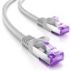 deleyCON 1m Cavo Rete CAT7-10 Gigabit - Cavo Patch RJ45 Ethernet (Rame, Schermatura S/FTP PiMF) - per Highspeed LAN DSL Switch Modem Router Patchpanel CAT7 CAT6 CAT5 - Grigio