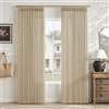Yuanice Tende in lino color crema avorio, lunghe 203 cm, set di 2 pannelli per soggiorno e camera da letto, tende con linguetta posteriore plissettata neutra moderna decorazione per casa colonica con filtro