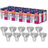 OSRAM Valore a stella a LED PAR16 LED per base GU10, lampada riflettore, GL, 575 lumen, bianco freddo, 4000k, sostituzione per lampadine da 80w convenzionali, non dimmerabile, 10 pacchetti
