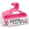 Utopia Home, Confezione da 20 grucce per armadio, per vestiti da bambini e neonati, in plastica, da 29,9 cm, per uso quotidiano standard (rosa)