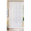 Gardinenbox Tenda Store Langstore Jacquard Koblenz 245 x 300 cm (altezza x larghezza), nastro arricciato, universale, colore bianco, motivo floreale, trasparente, per soggiorno