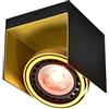 GTV VERSO ES111 - Faretto da incasso in alluminio, orientabile, 1 x GU10, IP20, 15,5 x 14 x 13 cm, faretto moderno per soggiorno, cucina e corridoio, illuminazione interna