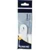 KORBOND Elastico da cucito, piatto, bianco, 12 mm x 2 m, per riparare vestiti, cinture, polsini, sartoria, progetti artigianali