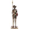 US Statuetta di Don Chisciotte in piedi con lancia in bronzo fuso a freddo, 30 cm