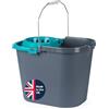 Beldray Secchio per mop con strizzatore, 16 L | Strizzatore rimovibile, beccuccio integrato, bordo ribassato per svuotare con precisione, plastica resistente, 2 manici
