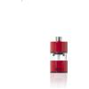 AdHoc Macinasale e pepe piccolo MINIMILL 6 cm, macinino in ceramica CeraCut®, grado di macinazione regolabile, per sale o pepe, compatto, manuale, in acciaio inox/acrilico trasparente, rosso