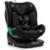 Asalvo Austen 3 - Seggiolino auto per bambini, 40-150 cm, girevole a 360°, con Isofix e top tether, retromarcia fino a 105 cm, poggiatesta a 10 posizioni, riduttore incluso, colore: nero