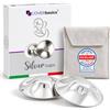 COVERbasics Coppette Paracapezzoli in Argento per L'Allattamento | Protezione capezzoli sensibili pre post parto, Aiuta a lenire ragadi al seno, Dispositivo Medico dermatologicamente testato