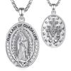 AEONSLOVE Medaglia Madonna Miracolosa Argento 925 Collana Croce di San Benedetto/Croce Ortodossa/Crocifisso per Uomo Donna, Ciondolo San Michele Arcangelo/Cristoforo, Gioielli Religiosi