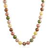Bling Jewelry Collana Classica Multicolore Annodata A Mano Da 10MM Con Fili Di Perla Finta 18 Pollici