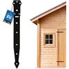KOTARBAU® Cerniera 350 mm cerniera per porta cerniera per cancello nastro verniciato a polvere