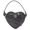 GUCCI Borsa a tracolla Gucci GG Marmont 837753AAET81000 in pelle nera usata