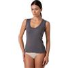 Lovable Canotta Spalline Larghe in Modal e Seta, Scollo con Pizzo