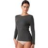 Lovable Maglia Manica Lunga in Modal Metallizzato, Scollo a Barchetta