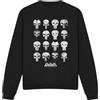 Popfunk Marvel Punisher Skull Grid Unisex Sweatshirt, Black Pullover Unisex - Adulto (Pacco da 1)