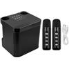 Dripio Altoparlante per karaoke con 2 microfoni, Bluetooth, 10 W, batteria da 1500 mAh
