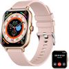 zaisia Smartwatch Uomo Donna, 1,85'' Orologio Fitness con Sonno Cardiofrequenzimetro, Smart Watch con Funzione di Notifica dei Messaggi e Chiamata, IP68 Impermeabile Tracker Fitness per Android iOS