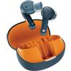 Fresh 'n Rebel Twins Fuse 2 Auricolari Wireless Cancellazione del Rumore - Suono Chiaro - 36h Autonomia - Bluetooth 6.0-2 Micros Chiamate - Ricarica Rapida - Resistenti agli schizzi (Blue Orange)
