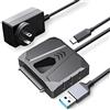 ORICO Adattatore per cavo SATA, USB 3.0 a SATA III, per dischi rigidi HDD/SSD da 3,5 pollici, supporta UASP, con adattatore da 12 V2 A (S2-3AD-5)