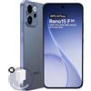 OPPO Reno15 F Smartphone, 8GB 256GB, Batteria 6500mAh, 80W SUPERVOOC, Display AMOLED 120Hz, Fotocamera Ultra-Wide Selfie 50MP & AI, Snapdragon 6 Gen 1, IP69, Telefono da gioco, Blu Crepuscolare