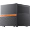 Jonsbo N6 NAS-Geh?use, Cube-Geh?use, mATX, Stahl/Mesh - schwarz (N6)