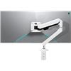 HILLPORT Braccio Monitor Singolo Staffa Monitor Scrivania Braccio Supporto LED LCD 17-36 Pollici, Vesa 75 mm e 100 mm, 2-12kg, Molla a Gas Bianco, M3P