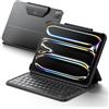 HOU Custodia con Tastiera per iPad Air 11 pollici (M4/M3/M2) e iPad Pro 11 | iPad Pro 11 pollici (M5/M4/4a/3a/2a/1a) gen., iPad Air 5a/4a gen., Leggera e portatile, Pelle spaziale, Rinforzo angolare