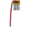 Sunkoo Batteria LiPo 3,7V 80mAh 401520 con cavo JST - Batteria ricaricabile ai polimeri di litio per altoparlanti Bluetooth, progetti DIY e dispositivi elettronici