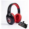 TECHMADE Ac Milan- Cuffie Senza Filo Cuffie Wireless Over-Ear, Bluetooth Regolabili, Cuffie con Microfono, HiFi Stereo, Micro SD Slot, per iPhone/Android/Viaggio/PC (CON POWERBANK 4500)