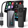 OTTOCAST Play2video Ultra, 2026 Nuovo Adattatore CarPlay & Android Auto Wireless con YouTube, 4GB+32GB Plug & Play Chip 5G, WiFi6, CarPlay AI Box per auto con CarPlay cablato dopo il 2016