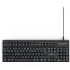 Hama Tastiera cablata CK-200 (tastiera USB, sensazione di digitazione ergonomica, tasti silenziosi, cavo rimovibile, layout tedesco QWERTZ, tasti multimediali, tasto Assist per assistenti AI), nero