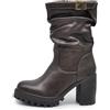 IF FASHION Stivaletti Tronchetti Chelsea da Donna In Pelle Sintetica Con Tacco Grosso Plateau 6629