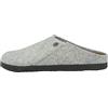 Birkenstock Zermatt - Pantofole standard in feltro da donna con tacco aperto, a quadretti bianchi, taglia 13-13,5 donna/11-11,5 uomo, grigio., 41 EU Schmal