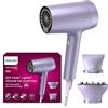Philips BHD720/13 - Asciugacapelli serie 7000, tecnologia avanzata ThermoShield con acqua minerale ionica con ugello e diffusore per capelli, 1800 W