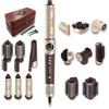Cecotec Spazzola Modellante Multifunzione AirGlisse 18in1 Champagne Ice | 18 Accessori, Motore 110.000RPM, 1400W, Display Digitale, Effetto Coanda, Funzione Plasma Anticrespo e Piastre Termiche PTC