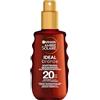 Garnier Olio solare con LSF20, crema solare idratante e acceleratore abbronzante, Ambre Solaire Ideal Bronze, 1 x 150 ml