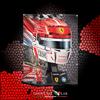 Showcase Lab 🇮🇹 Teca LS372 | Per Set Lego® 43014 - Casco di Charles Leclerc Scuderia Ferrari HP