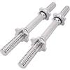 FFitness Coppia Manubri Corti da 35 cm N° 2 Dumbbell Bilancieri Dritti con Chiusure a Vite Farfalla Set Bodybuilding Home Gym Diametro 25 mm