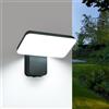 Riserva Applique da Esterno Nero, 16W 350° Girevole Lampada da Parete Esterno Moderna, 6500K Bianco Freddo, Applique da Parete in Alluminio per Cortile, Giardino, Garage, Terrazza, Corridoio
