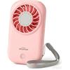 WHATOOK Mini ventilatore palmare: 56 g, ultra leggero, portatile, 11000 giri/min, forte ventilatore a mano con 5 velocità, ventilatore tascabile ricaricabile USB-C